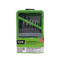 Assorted  Metal & Wood Black Oxide Professional Drill Bit (21 Pc Multipack) Recyclable Exchangeable